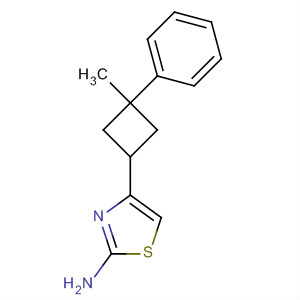 283604-98-8  2-Thiazolamine, 4-(3-methyl-3-phenylcyclobutyl)- 283604-98-8  2-Thiazolamine, 4-(3-methyl-3-phenylcyclobutyl)-