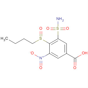 28395-69-9  Benzoic acid, 3-(aminosulfonyl)-4-(butylsulfinyl)-5-nitro-