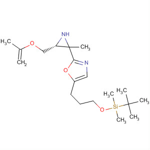 285556-80-1  Oxazole,5-[3-[[(1,1-dimethylethyl)dimethylsilyl]oxy]propyl]-2-[(2S,3R)-1-methyl-3-[(2-propenyloxy)methyl]-2-aziridinyl]-