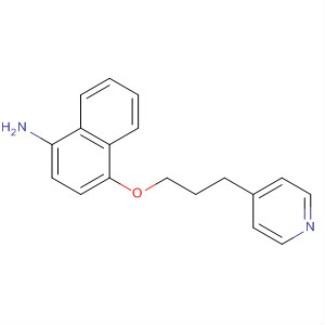 285984-28-3  1-Naphthalenamine, 4-[3-(4-pyridinyl)propoxy]-