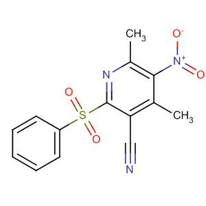 285987-26-0  3-Pyridinecarbonitrile, 4,6-dimethyl-5-nitro-2-(phenylsulfonyl)-