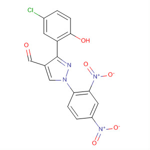 286365-54-6  1H-Pyrazole-4-carboxaldehyde,3-(5-chloro-2-hydroxyphenyl)-1-(2,4-dinitrophenyl)-