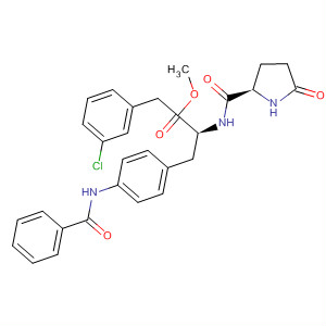 286456-06-2  L-Phenylalanine,1-[(3-chlorophenyl)methyl]-5-oxo-L-prolyl-4-(benzoylamino)-, methylester