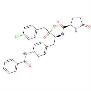 286456-08-4  L-Phenylalanine,1-[(4-chlorophenyl)methyl]-5-oxo-L-prolyl-4-(benzoylamino)-