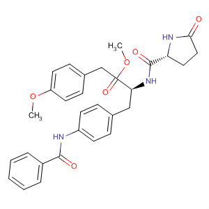 286456-12-0  L-Phenylalanine,1-[(4-methoxyphenyl)methyl]-5-oxo-L-prolyl-4-(benzoylamino)-, methylester