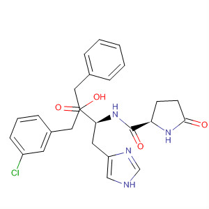 286456-14-2  L-Histidine, 1-[(3-chlorophenyl)methyl]-5-oxo-L-prolyl-1-(phenylmethyl)-