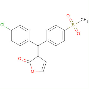 286936-37-6  2(3H)-Furanone,3-[(4-chlorophenyl)[4-(methylsulfonyl)phenyl]methylene]-, (3Z)-