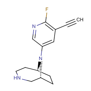 286945-06-0  3,9-Diazabicyclo[4.2.1]nonane, 9-(5-ethynyl-6-fluoro-3-pyridinyl)-,(1R,6S)-