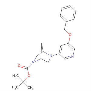 286946-75-6  2,5-Diazabicyclo[2.2.1]heptane-2-carboxylic acid,5-[5-(phenylmethoxy)-3-pyridinyl]-, 1,1-dimethylethyl ester, (1R,4R)-