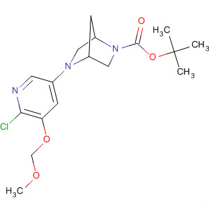 286946-79-0  2,5-Diazabicyclo[2.2.1]heptane-2-carboxylic acid,5-[6-chloro-5-(methoxymethoxy)-3-pyridinyl]-, 1,1-dimethylethyl ester,(1R,4R)-