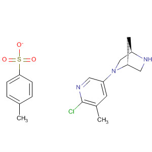 286946-93-8  2,5-Diazabicyclo[2.2.1]heptane, 2-(6-chloro-5-methyl-3-pyridinyl)-,(1R,4R)-, mono(4-methylbenzenesulfonate)