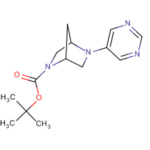 286947-07-7  2,5-Diazabicyclo[2.2.1]heptane-2-carboxylic acid, 5-(5-pyrimidinyl)-,1,1-dimethylethyl ester, (1S,4S)-