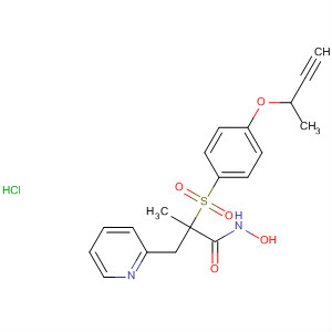 287391-45-1  3-Pyridinepropanamide,a-[[4-(2-butynyloxy)phenyl]sulfonyl]-N-hydroxy-a-methyl-,monohydrochloride