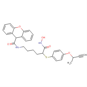 287391-61-1  9H-Xanthene-9-carboxamide,N-[5-[[4-(2-butynyloxy)phenyl]thio]-6-(hydroxyamino)-6-oxohexyl]-