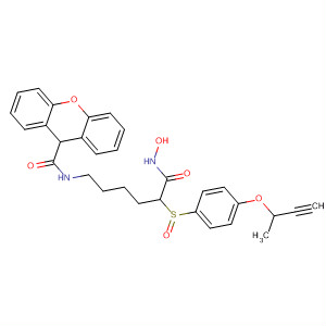 287391-71-3  9H-Xanthene-9-carboxamide,N-[5-[[4-(2-butynyloxy)phenyl]sulfinyl]-6-(hydroxyamino)-6-oxohexyl]-