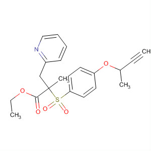 287392-75-0  3-Pyridinepropanoic acid, a-[[4-(2-butynyloxy)phenyl]sulfonyl]-a-methyl-,ethyl ester