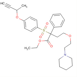 287392-95-4  Benzenebutanoic acid,a-[[4-(2-butynyloxy)phenyl]sulfonyl]-4-[2-(1-piperidinyl)ethoxy]-, ethylester