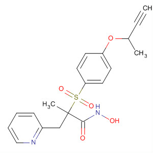 287393-60-6  3-Pyridinepropanamide,a-[[4-(2-butynyloxy)phenyl]sulfonyl]-N-hydroxy-a-methyl-