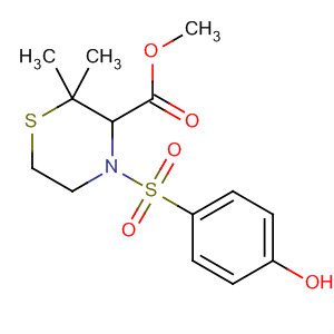 287408-09-7  3-Thiomorpholinecarboxylic acid,4-[(4-hydroxyphenyl)sulfonyl]-2,2-dimethyl-, methyl ester, (3S)-