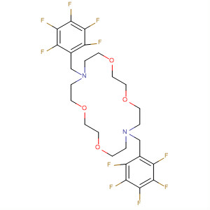 287411-16-9  1,4,10,13-Tetraoxa-7,16-diazacyclooctadecane,7,16-bis[(pentafluorophenyl)methyl]-