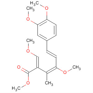 287485-01-2  3,5-Hexadienoic acid,6-(3,4-dimethoxyphenyl)-4-methoxy-2-(methoxymethylene)-3-methyl-,methyl ester, (2Z,3E,5E)-