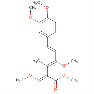 287485-02-3  3,5-Hexadienoic acid,6-(3,4-dimethoxyphenyl)-4-methoxy-2-(methoxymethylene)-3-methyl-,methyl ester, (2E,3Z,5E)-