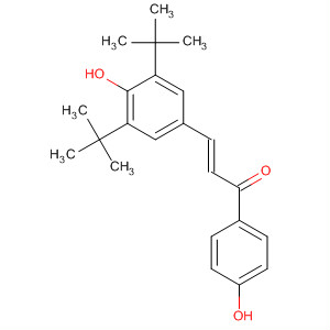 287490-13-5  2-Propen-1-one,3-[3,5-bis(1,1-dimethylethyl)-4-hydroxyphenyl]-1-(4-hydroxyphenyl)-,(2E)-