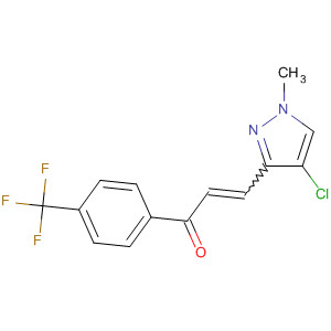 287922-56-9  2-Propen-1-one,3-(4-chloro-1-methyl-1H-pyrazol-3-yl)-1-[4-(trifluoromethyl)phenyl]-