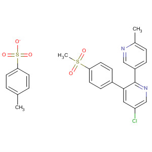 287930-71-6  2,3'-Bipyridine, 5-chloro-6'-methyl-3-[4-(methylsulfonyl)phenyl]-,mono(4-methylbenzenesulfonate)