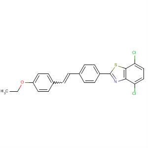 288102-34-1  Benzothiazole, 4,7-dichloro-2-[4-[2-(4-ethoxyphenyl)ethenyl]phenyl]-