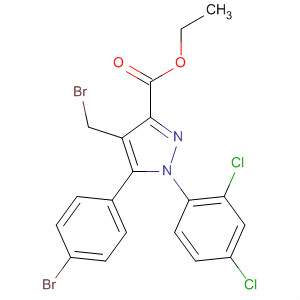 288104-76-7  1H-Pyrazole-3-carboxylic acid,4-(bromomethyl)-5-(4-bromophenyl)-1-(2,4-dichlorophenyl)-, ethyl ester