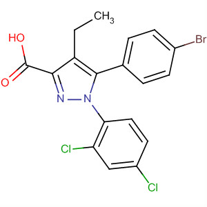 288104-81-4  1H-Pyrazole-3-carboxylic acid,5-(4-bromophenyl)-1-(2,4-dichlorophenyl)-4-ethyl-