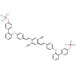 288626-82-4  1,4-Benzenedicarbonitrile,2,5-bis[2-[4-[[4-(1,1-dimethylethoxy)phenyl]phenylamino]phenyl]ethenyl]-