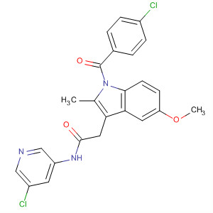 288853-91-8  1H-Indole-3-acetamide,1-(4-chlorobenzoyl)-N-(5-chloro-3-pyridinyl)-5-methoxy-2-methyl-