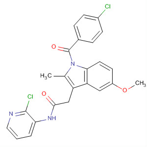 288853-93-0  1H-Indole-3-acetamide,1-(4-chlorobenzoyl)-N-(2-chloro-3-pyridinyl)-5-methoxy-2-methyl-