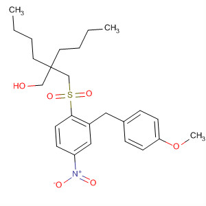 289038-50-2  1-Hexanol,2-butyl-2-[[[2-[(4-methoxyphenyl)methyl]-4-nitrophenyl]sulfonyl]methyl]-