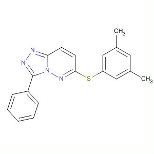 289661-53-6  1,2,4-Triazolo[4,3-b]pyridazine, 6-[(3,5-dimethylphenyl)thio]-3-phenyl-