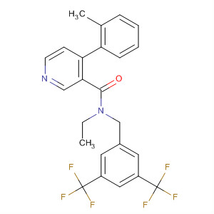 290296-47-8  3-Pyridinecarboxamide,N-[[3,5-bis(trifluoromethyl)phenyl]methyl]-N-ethyl-4-(2-methylphenyl)-