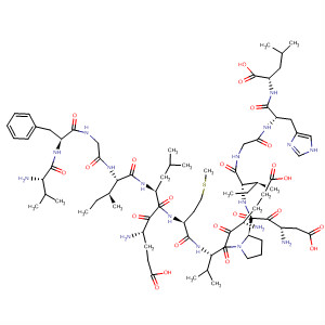 290834-02-5  L-Leucine,L-valyl-L-phenylalanylglycyl-L-isoleucyl-L-a-glutamyl-L-leucyl-L-methionyl-L-a-glutamyl-L-valyl-L-a-aspartyl-L-prolyl-L-isoleucylglycyl-L-histidyl-