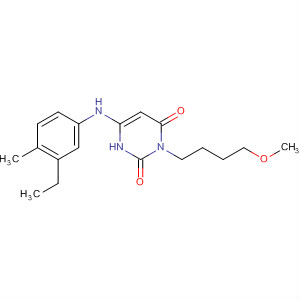 292619-97-7  2,4(1H,3H)-Pyrimidinedione,6-[(3-ethyl-4-methylphenyl)amino]-3-(4-methoxybutyl)-