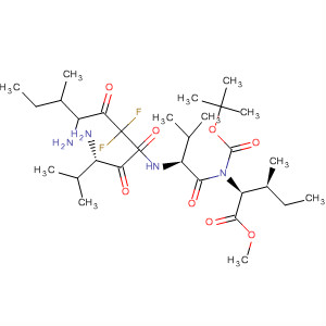 292849-07-1  L-Isoleucine,N-[(1,1-dimethylethoxy)carbonyl]-L-valyl-(4S,5S)-4-amino-2,2-difluoro-5-methyl-3-oxoheptanoyl-L-valyl-, methyl ester