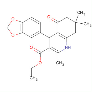 292853-26-0  3-Quinolinecarboxylic acid,4-(1,3-benzodioxol-5-yl)-1,4,5,6,7,8-hexahydro-2,7,7-trimethyl-5-oxo-,ethyl ester