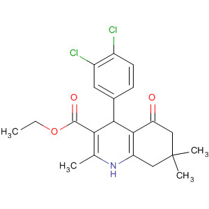 292853-28-2  3-Quinolinecarboxylic acid,4-(3,4-dichlorophenyl)-1,4,5,6,7,8-hexahydro-2,7,7-trimethyl-5-oxo-,ethyl ester