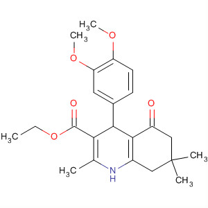 292853-30-6  3-Quinolinecarboxylic acid,4-(3,4-dimethoxyphenyl)-1,4,5,6,7,8-hexahydro-2,7,7-trimethyl-5-oxo-,ethyl ester