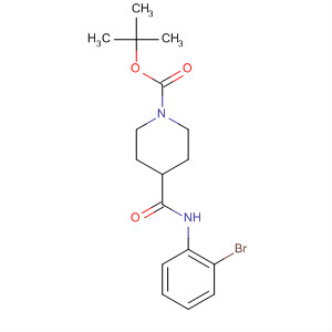 293744-26-0  1-Piperidinecarboxylic acid, 4-[[(2-bromophenyl)amino]carbonyl]-,1,1-dimethylethyl ester