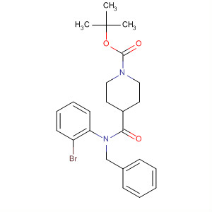 293744-31-7  1-Piperidinecarboxylic acid,4-[[(2-bromophenyl)(phenylmethyl)amino]carbonyl]-, 1,1-dimethylethylester