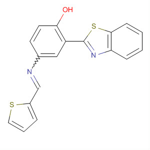 293767-18-7  Phenol, 2-(2-benzothiazolyl)-4-[(2-thienylmethylene)amino]-