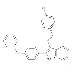 294674-06-9  1H-Indole, 3-[(4-chlorophenyl)azo]-2-[4-(phenylmethyl)phenyl]-