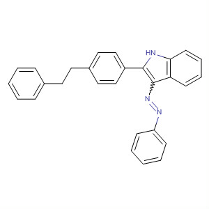 294674-21-8  1H-Indole, 3-(phenylazo)-2-[4-(2-phenylethyl)phenyl]-