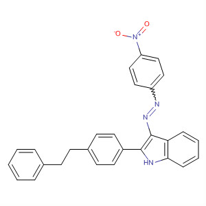 294674-26-3  1H-Indole, 3-[(4-nitrophenyl)azo]-2-[4-(2-phenylethyl)phenyl]-